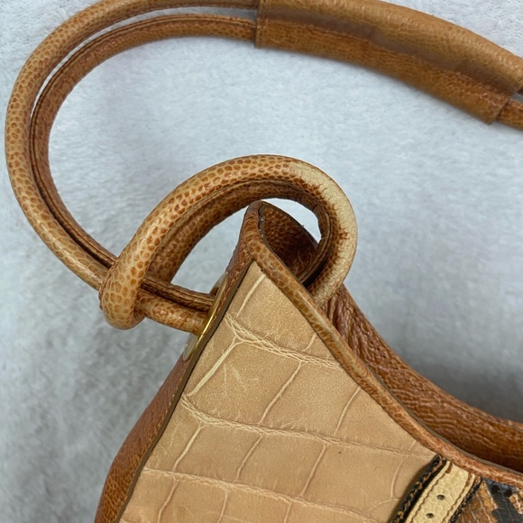 Brahmin - Snakeskin Embossed Shoulder Bag - Picture 4 of 16